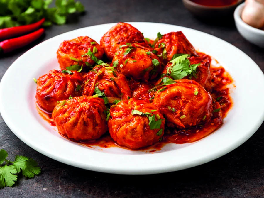 Chili Momo (Veg) — Momo & Nepali Specials at Hot 'N Spicy Restaurant & Bar, Fairfield, OH